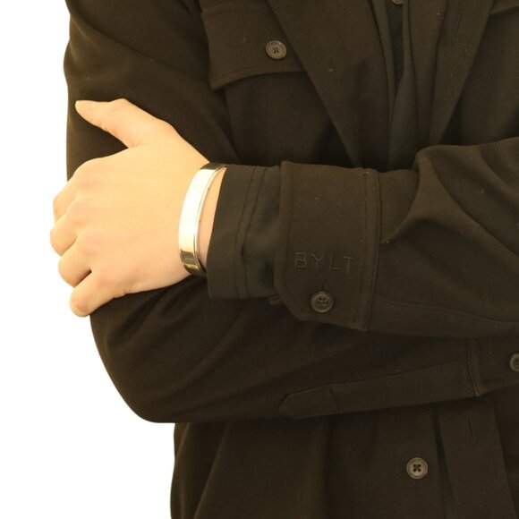 Tiffany & Co. Metropolis Men's Cuff Bracelet 7 1/2" - Sterling Silver 925 - Picture 2 of 6